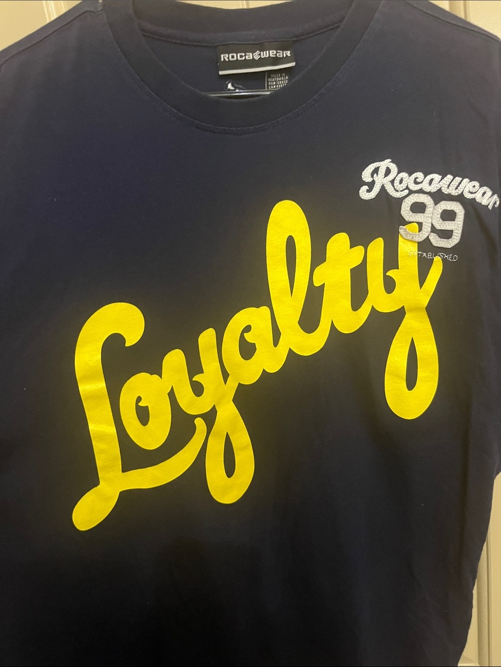 Rocawear Loyalty Navy Blue Large Shirt